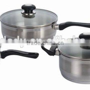 6pcs bakelite handle wholesale stainless steel cookware set