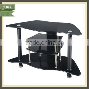 furniture modern design glass spray painting tv stand