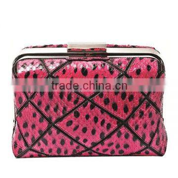 Red grid bags, Ladies cuboid evening bags EV1123