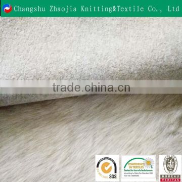 Changshu Zhaojia knitting wholesale customized 100% polyester fake fur fabric for garment