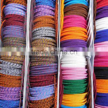 Multicolor Thread Bangles Women Indian Fashion