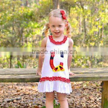 Children Summer Dress Cotton Knit Dress Baby Girl Mouse Head Frill Sleeveless Dress photo-2
