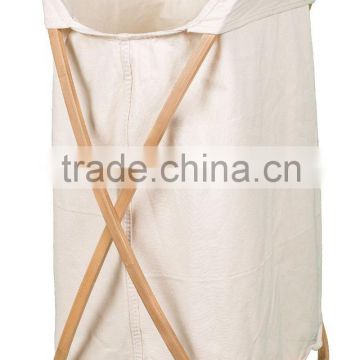 Folding Butterfly Bamboo laundry hamper Natural Bamboo with Machine Washable Cotton Canvas Liner hamper baskets wholesale                        
                                                Quality Choice