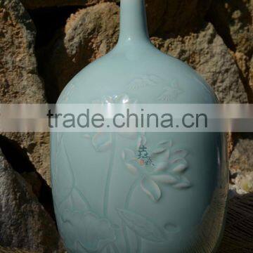 Longquan celadon Hand -Bearing play Bottle gifts