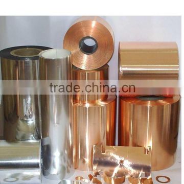 Gold aluminum foil rolls for glass/plastic bottle seal cap