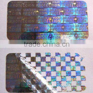 Self adhesive personalized Hologram Sticker