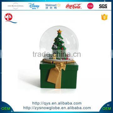 Best sellers Xmas Tree snow globe glass For sales