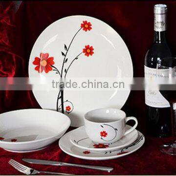 Mother's day fine ceramic dinnerware dinner set 20pcs porcelainwares