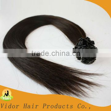 high quality flat tip keratin human hair extensions