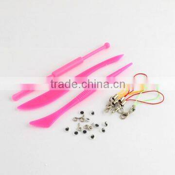 24pcs Kid DIY Malleable Fimo Polymer Blocks Plasticine Nice Reusable Modelling Clay Kit photo-3