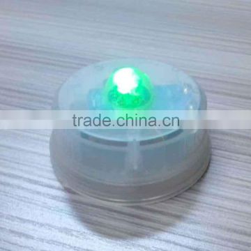 Waterproof battery tea light led candle with timer and double led lights for pool or wedding decoration