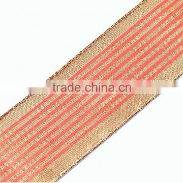 Stripe webbing strap ribbon gift decorative polyester tape