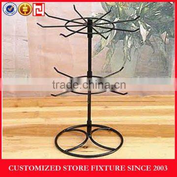 Customized Wire Accessories Display Stand with Hooks