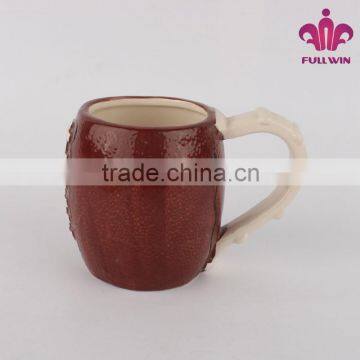 Rugby Unique Shape Ceramic Mugs for Sale Wholesale Magic Mugs photo-3