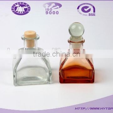 reed diffuser glass perfume bottle with glass cap