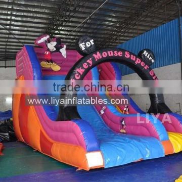 EN14960 New designed inflatable slide with obstacle,inflatable obstacle slide