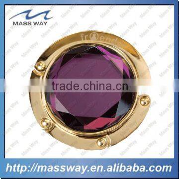 Custom Fashion 3D Folding Metal Gold Table Magnetic Purse Holder Quality Choice