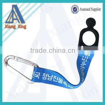 New design carabiner cheap water bottle lanyard strap