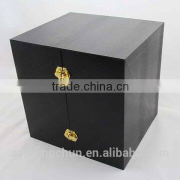 High quality packaging wine glass paperboard box with metal button