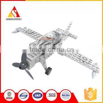 Hot selling new design helicopter intelligent toy block game