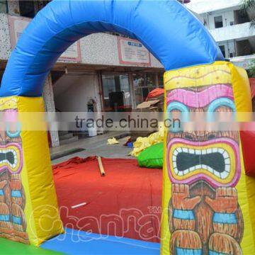 Tiki Island Inflatable Playground Obstacle Fun City for Sale photo-5
