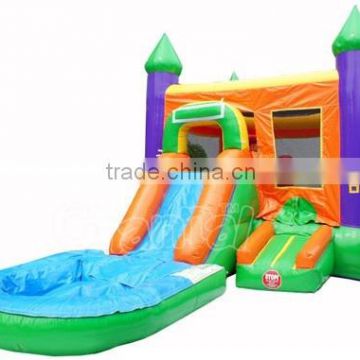 commercial inflatable bouncy castle with pool/jumping castle with slide combo