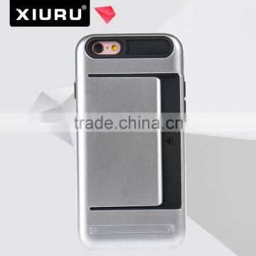 Hard Back Mobile Phone Cover Case With Card Slot For Iphone 6 XR-PC-32 photo-4