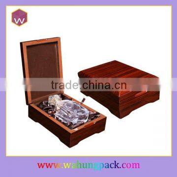 Antique wood perfume storage luxury perfume packaging box design templates