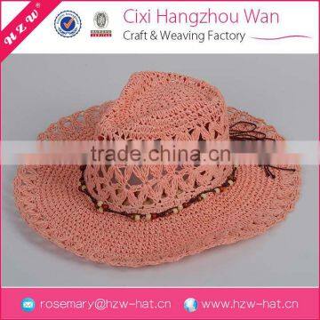 2014 Fashion design cheap ladies summer straw hats