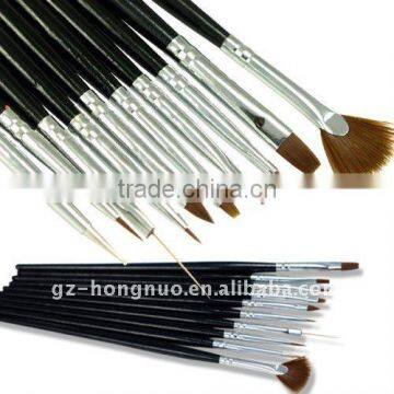 10PCS NAIL ART BRUSH FOR PAINTING DESIGN ACRYLIC GEL HN047