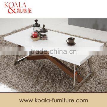 MDF veneered coffee table/High glossy white coffee table C285#                        
                                                Quality Choice