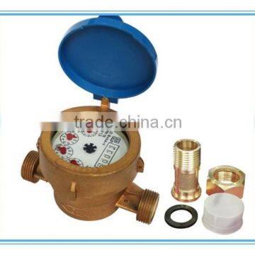 Single-Jet Vane Wheel Wet Dial Water Meter Dn20mm