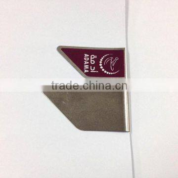 new products on china market custom metal badge paper clips