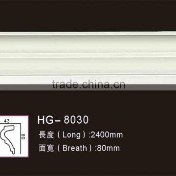 HG8030 polyurethane pu foam interior wall decorative panel moulding