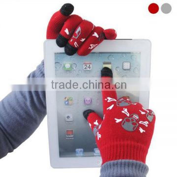 Skull Print Capacitive Gloves Touch Screen Gloves Hand Warmer Smartphone