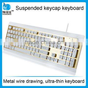 Ultra Thin Wired Computer Keyboard_Suspended Keycap Keyboard With Metal Wile Drawing photo-4