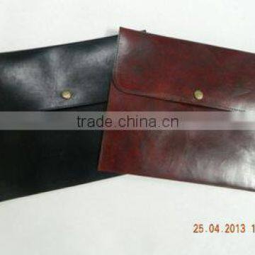 Genuine School Leather Journasl with Stone and Handmade Paper