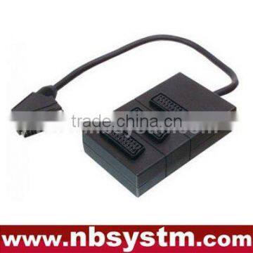 21pin Scart plug to 3 x 21pin Scart jacks box 30cm (dvd.video,dvd-r)