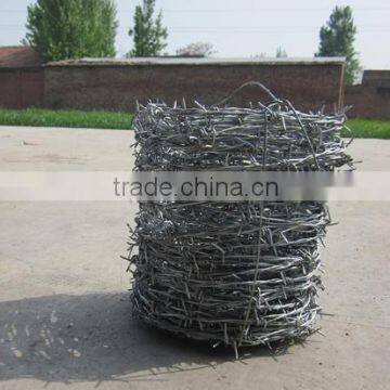 ISO TUV certificated hot dipped galvanized barbed wire roll