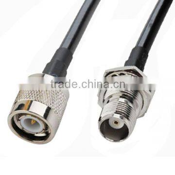 RF Pigtail TNC Male to TNC Female bulkhead cable LMR195