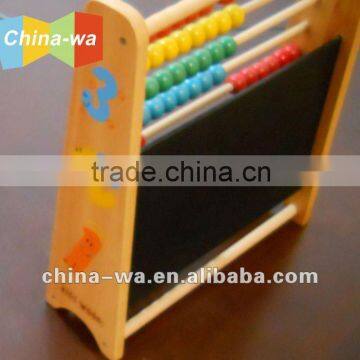 2012 new wood abacus math toy with blackboard for children