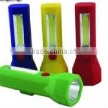 COB+3Watee LED flashlight