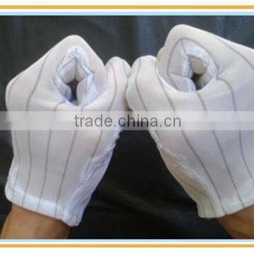 Dust Free Cleanroom Double Sides ESD Polyester Striped Glove