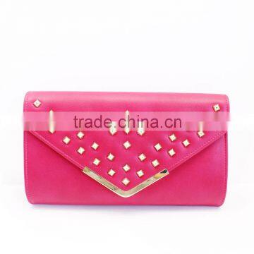 Rred clutch bifold purse wallet for women