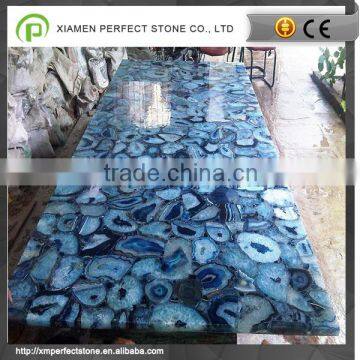 blue semiprecious stone slab,blue agate stone