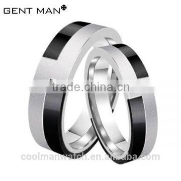 CZ stone couple zirconia ceramic ring couple ring ceramic steel ring jewelry