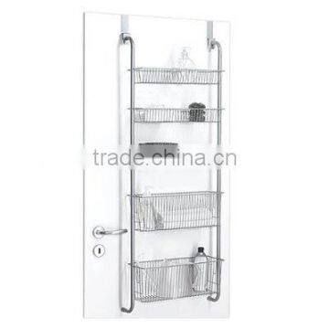 Kitchen Bathroom 5 Tier Wire Over Door Storage Shelf