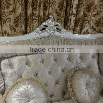 Modern France Wooden Fabric Sofa Set Living Room Design photo-6