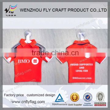 Plastic car mini t shirt for window decoration