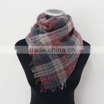 Large shawl tartan checked high quality lady 160*160cm shawl , scarf factory